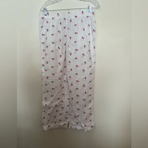GAP White Pajama Pants with Flag Design